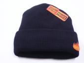 Black thermal fur lined knitted hat. Black thermal fur lined knitted hat.
