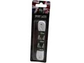 Pack 6, white sport laces 120cm*