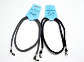 Pack 12, black and grey glasses cords. Pack 12, black and grey glasses cords.