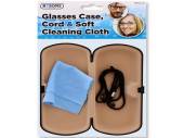 Glasses case with cord and clean cloth. Glasses case with cord and clean cloth.
