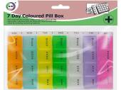 7-day coloured pill box*