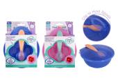 Feeding bowl and spoon set - 2/cols*