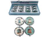 Coastal metal pill box - 4asstd*
(ADD 12 FOR DISPLAY)