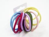 Pkt 12, 4mm pastel shades hair bands. Pkt 12, 4mm pastel shades hair bands.