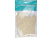 Exfoliating wash mitt.