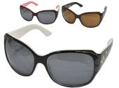 Ladies plastic frame design sunglasses - 3assd.