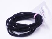 Pack 10 XL black hair bands (3mm) Pack 10 XL black hair bands (3mm)