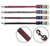 RSPCA faux leather dog lead (2.5x120cm) - 4/cols> RSPCA faux leather dog lead (2.5x120cm) - 4/cols>