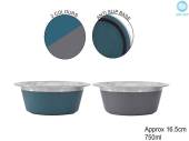 Stainless steel 16.5cm pet bowl - 2/cols* Stainless steel 16.5cm pet bowl - 2/cols*