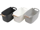 P/p storage basket with wood handle - 3/cols*
(31x18x15cm) P/p storage basket with wood handle - 3/cols*
(31x18x15cm)