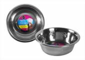 1.2ltr embossed s/s dogs bowl (21x6.5cm)*