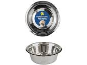 21cm stainless steel dog bowl* 21cm stainless steel dog bowl*