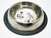 Stainless steel embossed cat bowl (200ml)*