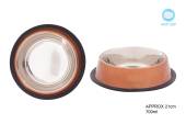 S/steel copper pet bowl 700ml*
