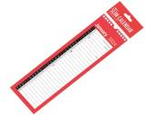 2025 red & black m.t.v slim calendar.