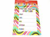 20 party invitations/ envelopes-4asstd.* 20 party invitations/ envelopes-4asstd.*