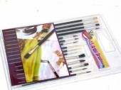 15pc asstd artist brushes. 15pc asstd artist brushes.