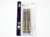 Pkt 3, metallic markers (for plastic,glass & metal)* Pkt 3, metallic markers (for plastic,glass & metal)*