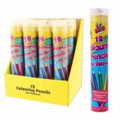 Tube 12, full-size colour pencils & sharpener.*