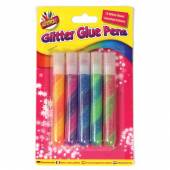 Pkt 5, swirl glitter glues*