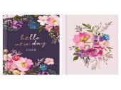 A6 w-t-v floral diary - 2asstd.