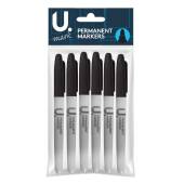 Pkt 6, black permanent markers* Pkt 6, black permanent markers*