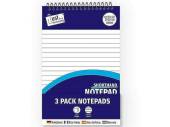 Pack 3, spiral bound shorthand notepads* Pack 3, spiral bound shorthand notepads*