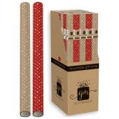 2m stars kraft gift wrap - 2asstd* 2m stars kraft gift wrap - 2asstd*