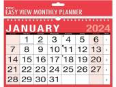 Easy view monthly calendar.