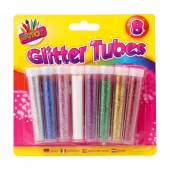 Pkt 8, glitter tubes*