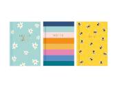 A6 hard back notebook - 3asstd* A6 hard back notebook - 3asstd*