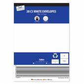 Pkt 30, C5 white envelopes*