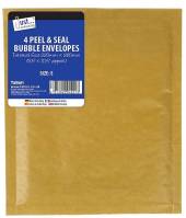 Pack 4, size E bubble envelopes (220x265mm)