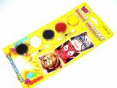 5 face paints with 2xbrushes* 5 face paints with 2xbrushes*