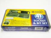41pc socket and bit set* 41pc socket and bit set*