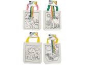 Colour your own linen bag (30x22cm) - 4asstd*