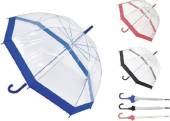 Clear dome umbrella - 3/cols* Clear dome umbrella - 3/cols*