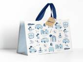 Recycled VW camper shopping bag (33x40x17cm)