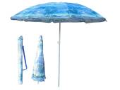 1.6m blue printed beach umbrella* 1.6m blue printed beach umbrella*