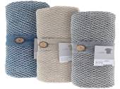 Recycled fabric Ikon design throw (125x150cm) 3/cols*