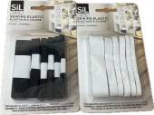 Pack 6, assorted sizes elastics - 2/cols* Pack 6, assorted sizes elastics - 2/cols*