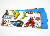 British butterflies & moths cotton tea towel.