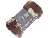 Flannel highland cow blanket throw (120x150cm) - BROWN* Flannel highland cow blanket throw (120x150cm) - BROWN*