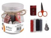10pc sewing kit in glass jar*