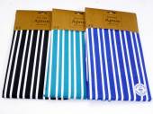 Striped cotton apron with pvc lining. Striped cotton apron with pvc lining.