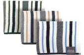 Stripe design hand towel (50x80cm) - 3/cols*