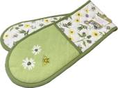 Floral/bee double oven glove.