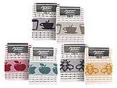 3pkt jacquard tea towels*
(3x designs - 6/cols)