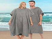 Ezi dry adult BAMBOO fibre poncho/change robe  GREY
