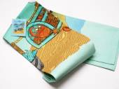 100% cotton crab/harbour design tea towel (69x46cm) 100% cotton crab/harbour design tea towel (69x46cm)